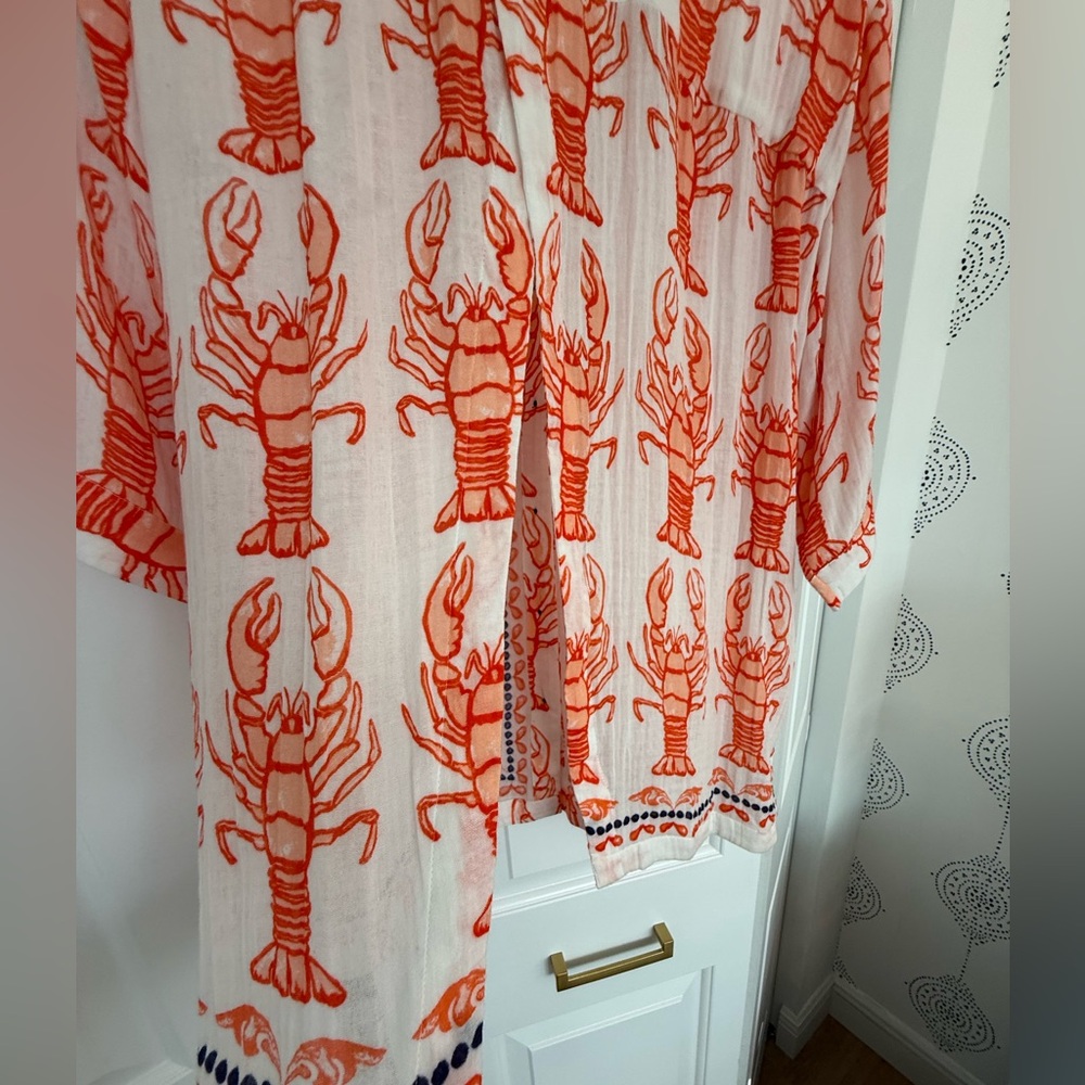 Anthropologie NWT 2 pc set Women’s L Sleepwear/Loungewear in cute Lobster Print - Picture 8 of 8